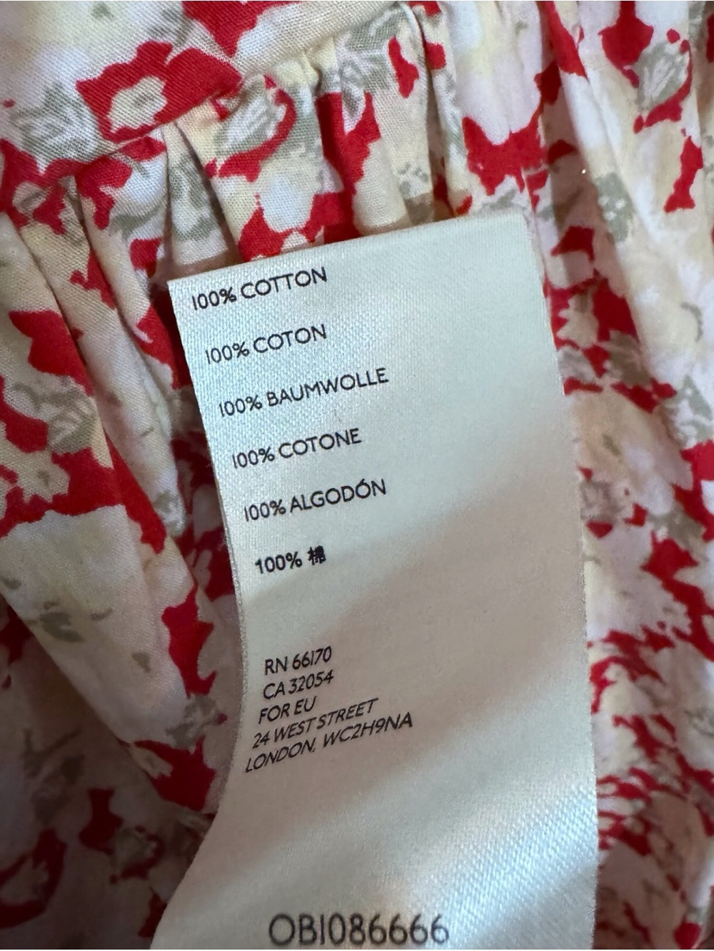 Free People Size 6 Red Floral She’s A Dream Boho Midi Dress Cottagecore Cotton - Picture 11 of 12